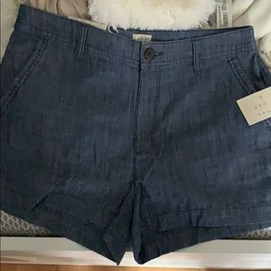 Blue chino shorts